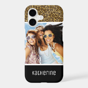 Custom Photo & Name Leopard Fur