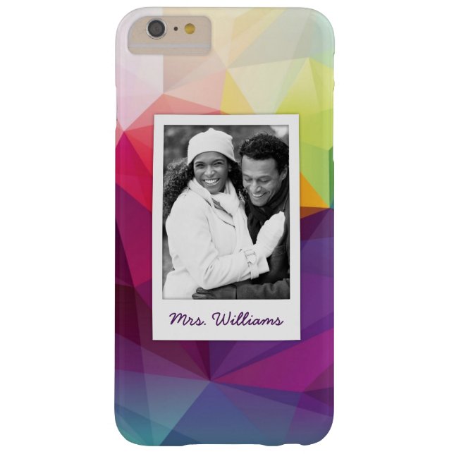 Custom Photo & Name Modern Design Case-Mate iPhone Case (Back)
