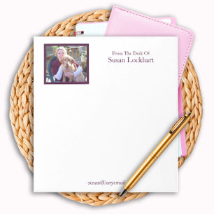 Custom Photo Name Personalized Notepad