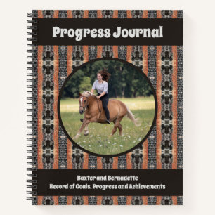 Custom Photo Name Riding Lesson Training Journal