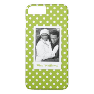Custom Photo & Name Spring pattern with polka dots Case-Mate iPhone Case