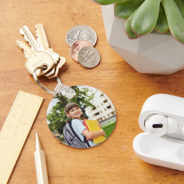 Custom Photo Name Star Keychain for Kids (Desk)