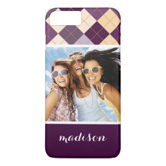 Custom Photo & Name Sweater Background iPhone 8 Plus/7 Plus Case