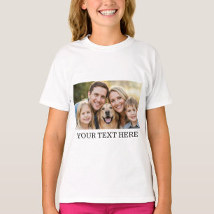Custom Photo Name Text Personalized T-Shirt