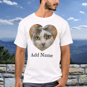 Custom Photo Name Text Personalized T-Shirt