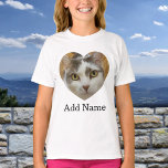 Custom Photo Name Text Personalized T-Shirt<br><div class="desc">Upload a photo, add a name or text, and easily create your personalized photo t-shirt. Click CUSTOMIZE FURTHER to change the text colour. You can TRANSFER this DESIGN on other Zazzle products and adjust it to fit most of the Zazzle items. Standard Studio designs are made in high-resolution vector graphics...</div>