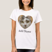 Custom Photo Name Text Personalized T-Shirt (Front)