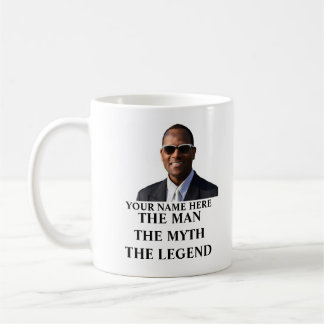 Custom photo name the man the myth the legend coffee mug