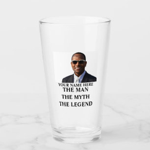 Custom photo name the man the myth the legend glass
