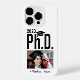 Custom photo, name & year Ph.D. Case-Mate iPhone 14 Pro Case