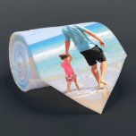 Custom Photo Neck Tie Your Family Photos with Dad<br><div class="desc">Custom Photo - Your Own Design - Special - Personalized Family / Friends or Personal Gift - Add Your Photo / Text - Resize and move or remove and add elements / image with customization tool. Choose / add your favourite font / text colour ! You can transfer this design...</div>