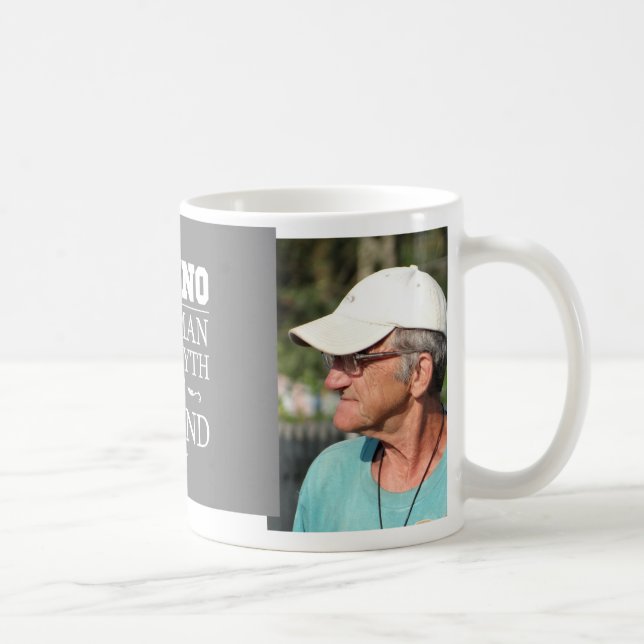 Custom Photo Nonno The Legend Coffee Mug (Right)