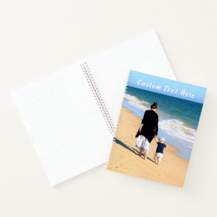 Custom Photo Notebook with Your Photos and Text