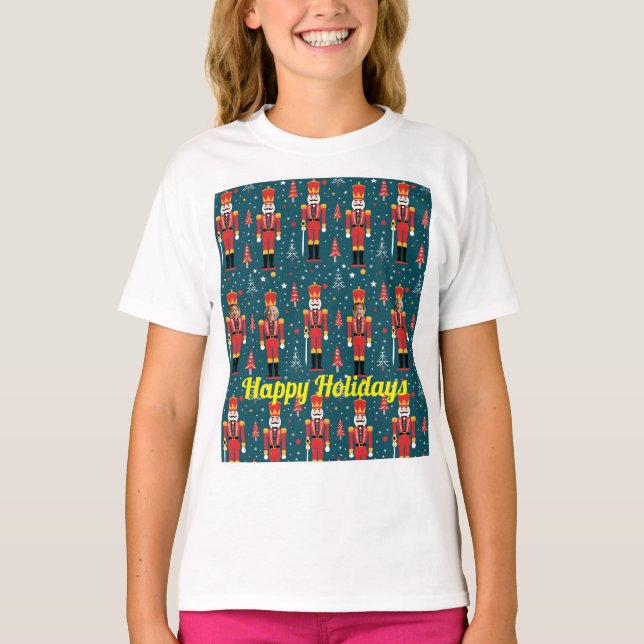 custom photo nutcracker - 2 images T-Shirt (Front)