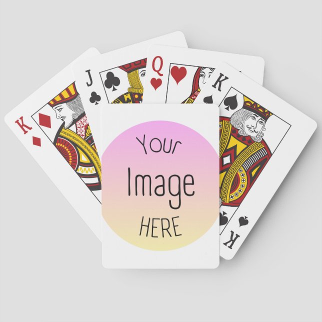 Custom Photo or Logo Playing Cards – Personalized  (Back)