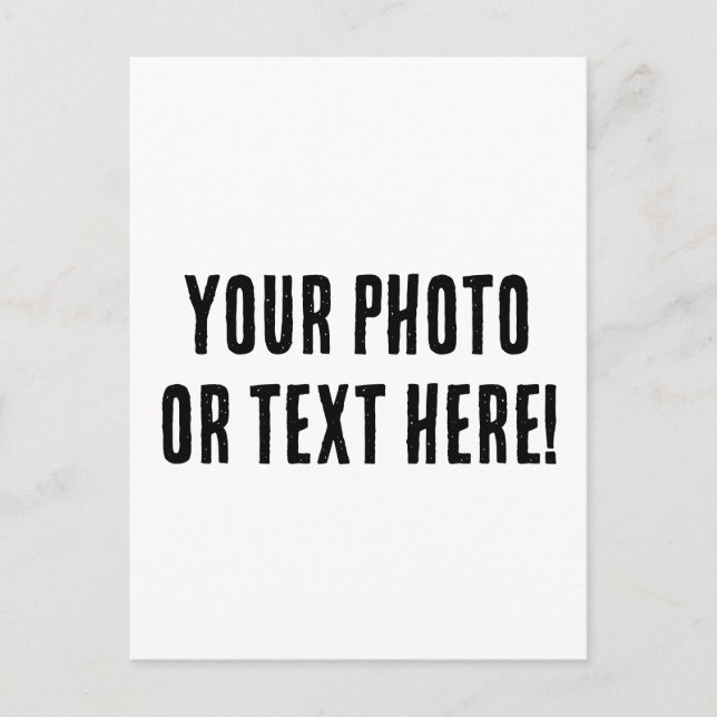 Custom Photo or Text Postcard (Front)