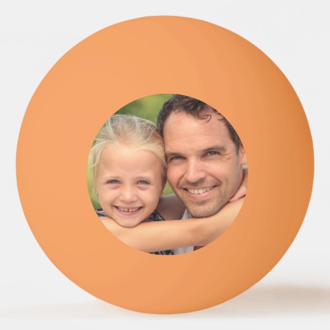 Custom photo Orange Ping Pong Ball (Front)