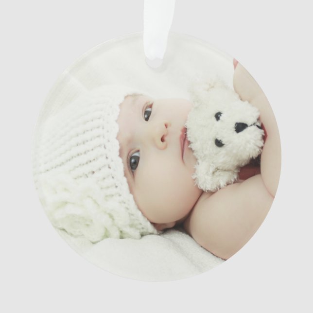Custom Photo Ornament (Front)