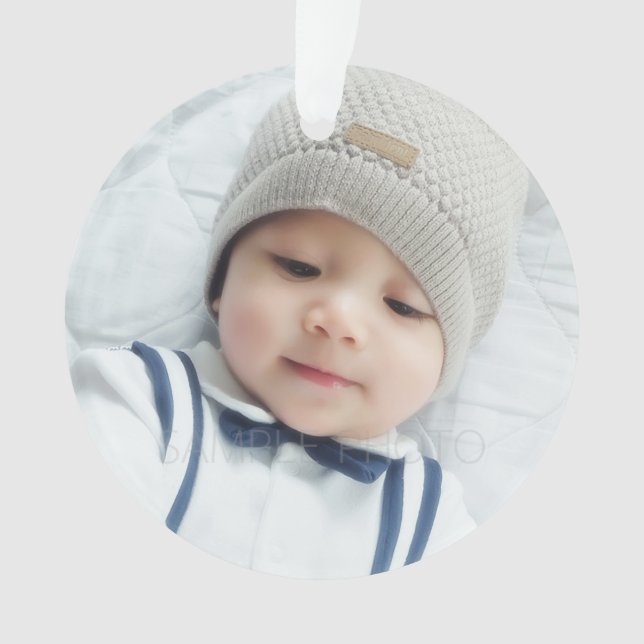 Custom Photo Ornament (Front)