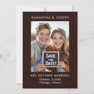 Custom Photo Outdoor Casual Wedding Save the Date Magnetic Invitation