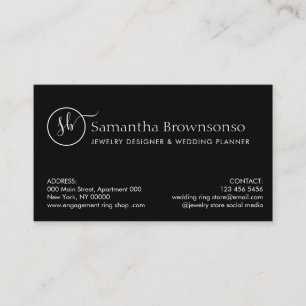 Custom Photo Overlay Wedding Planner Jewellery Rin Business Card
