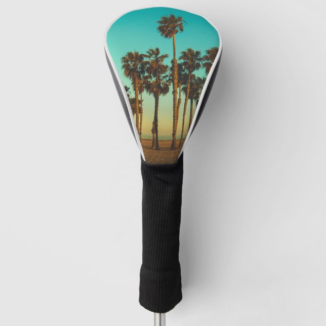 Custom Photo Palm Tree Tropical Golf Head Cover (Front)