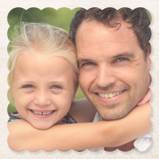 custom photo paper coaster (Front)