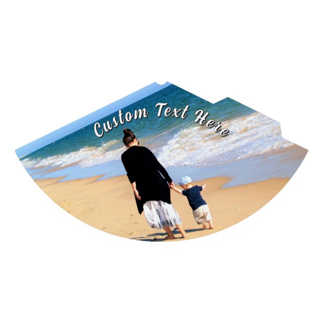 Custom Photo Paper Party Hats Personalized Text (Front)