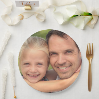 custom photo paper plate