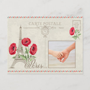 Custom photo Paris France postcard