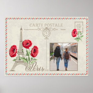 Custom photo Paris France poster