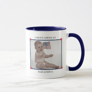Custom Photo Patriotic Baby First 4th of July Mug