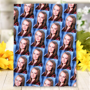 Custom Photo Pattern Collage Personalized Fleece Blanket