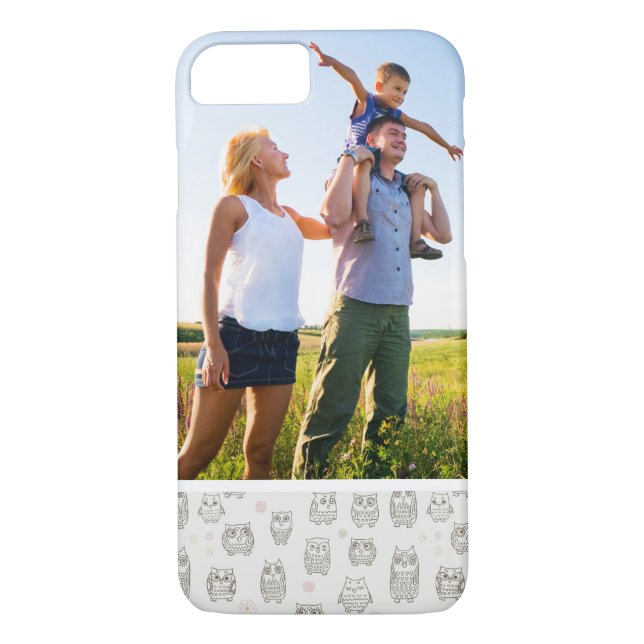 Custom Photo Pattern with owls Case-Mate iPhone Case (Back)