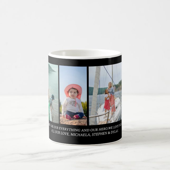 Custom Photo & Personal Message Mother’s Day Gift  Coffee Mug (Center)