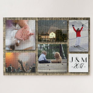 Custom Photo Personalised Collage Jigsaw Puzzle