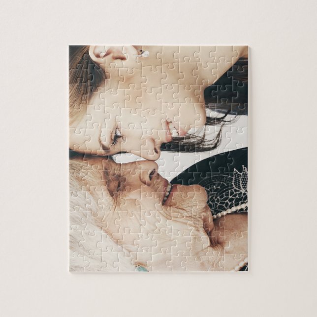 CUSTOM Photo Personalised Gift Jigsaw Puzzle (Vertical)