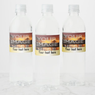 Custom Photo Personalised Water Bottle Labels