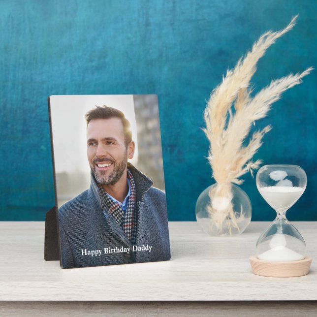 Custom Photo Personalize Easel Plaque (Side)