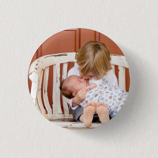 Custom Photo Personalized  1 Inch Round Button (Front)