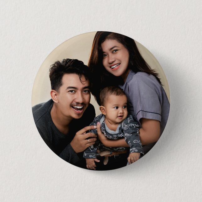 Custom Photo Personalized 2 Inch Round Button (Front)