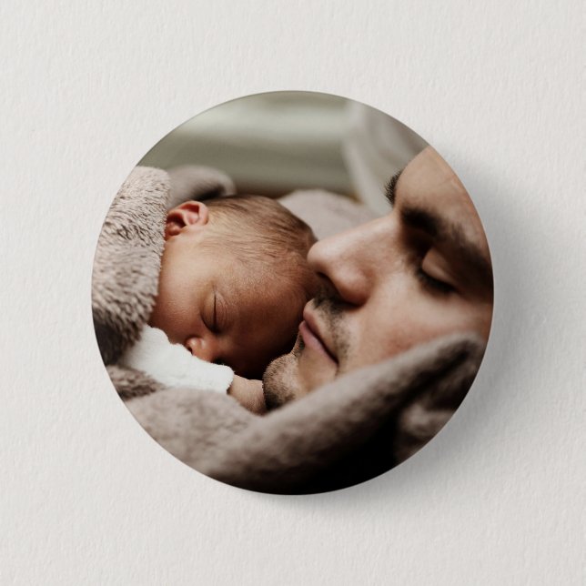 Custom Photo Personalized 2 Inch Round Button (Front)