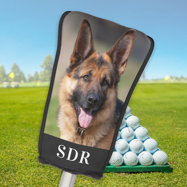 Custom Photo Personalized 3 Initial Monogram Put Golf Head Cover (Creator Uploaded)