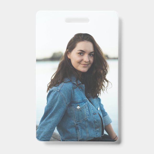 Custom Photo Personalized Badge (Front)