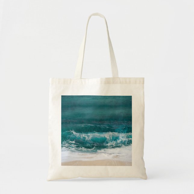 Custom Photo Personalized  Beach Tote Bag (Front)