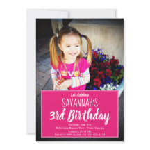 Custom Photo Personalized Birthday Party