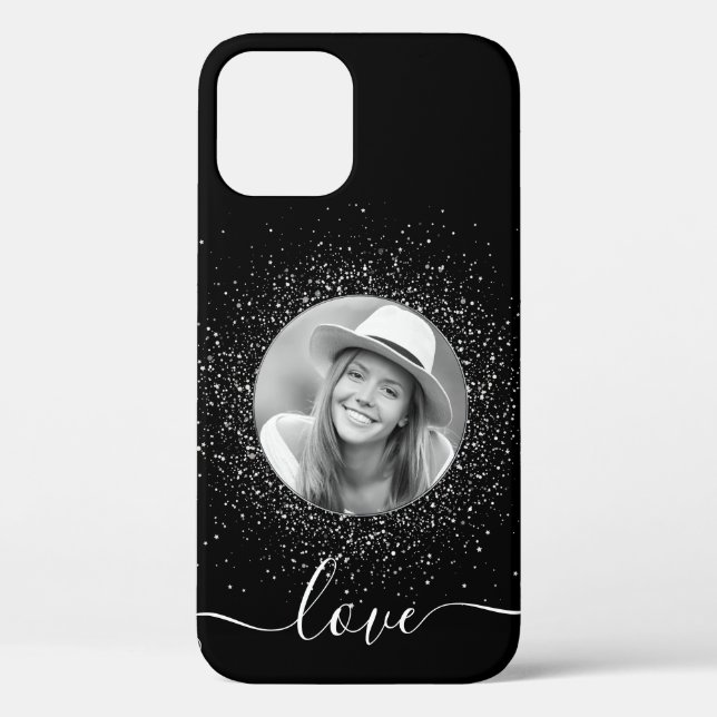 Custom Photo Personalized Black Case-Mate iPhone Case (Back)