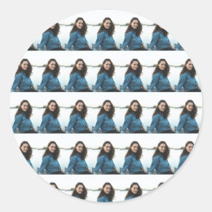 Custom Photo Personalized Classic Round Sticker