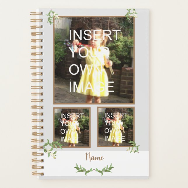 Custom Photo Personalized Collage Planner (Front)