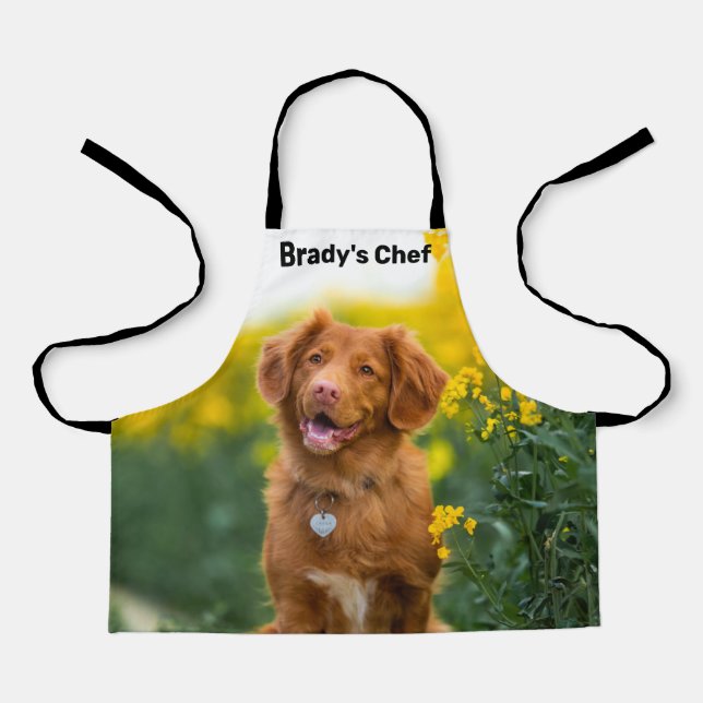 Custom Photo Personalized Create Your Own Kids Apron (Front)